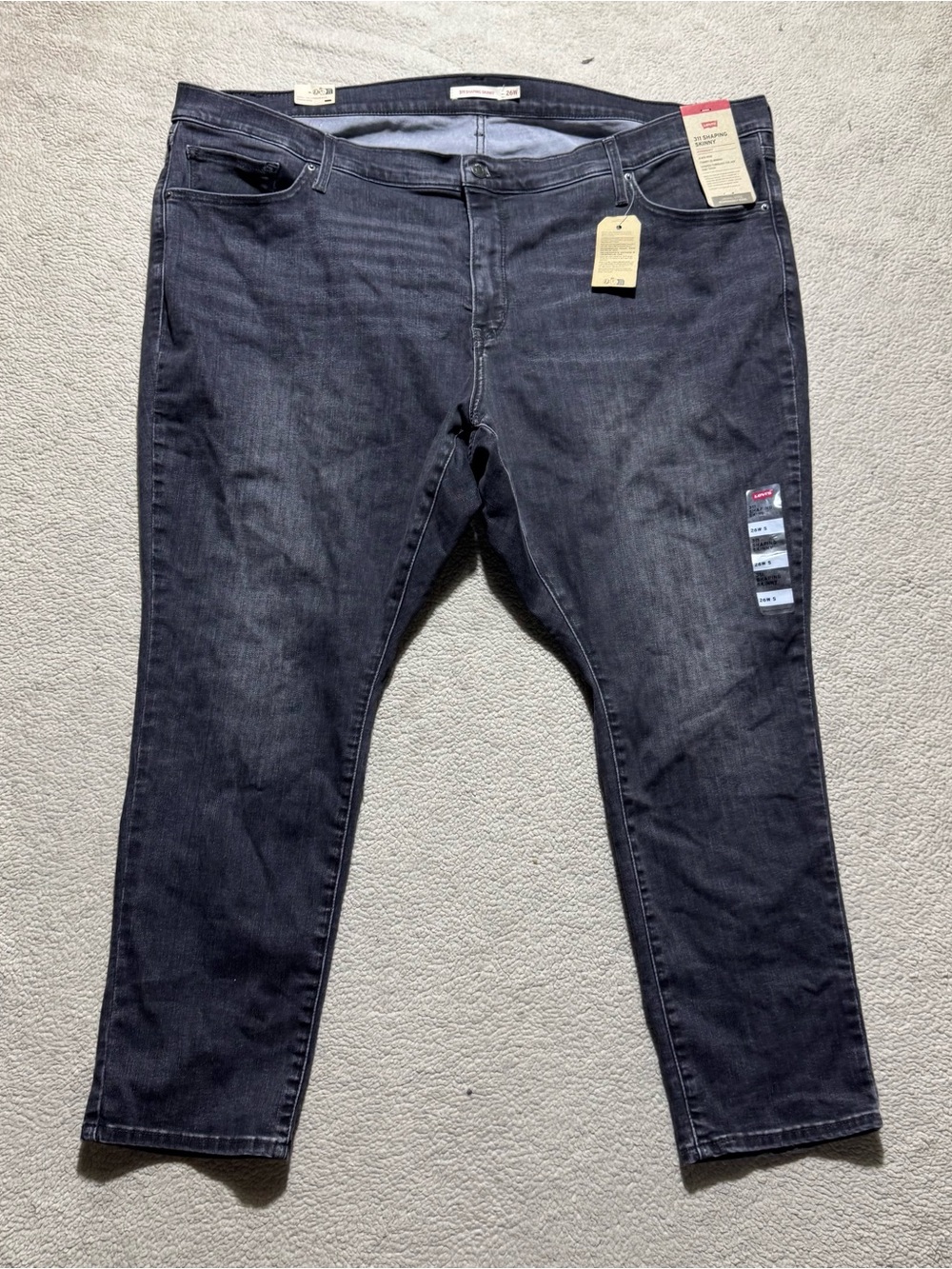 Levis Jeans Womens 26W 311 Shaping Skinny Mid Rise Hypersoft Tummy Slimming NEW